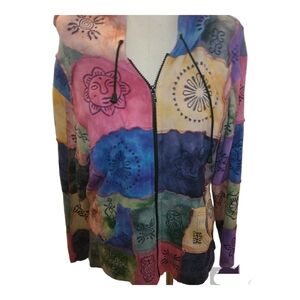 Rising International, Multi color patch work Jacket